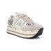 PREMIATA BETH_6497 SNEAKER IN SUEDE E LEATHER ANIMALIER BEIGE 