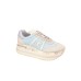 Premiata Sneakers in suede e tessuto beige e azzurra da donna