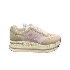 PREMIATA BETH_6954 SNEAKER IN SUEDE E NYLON BEIGE 