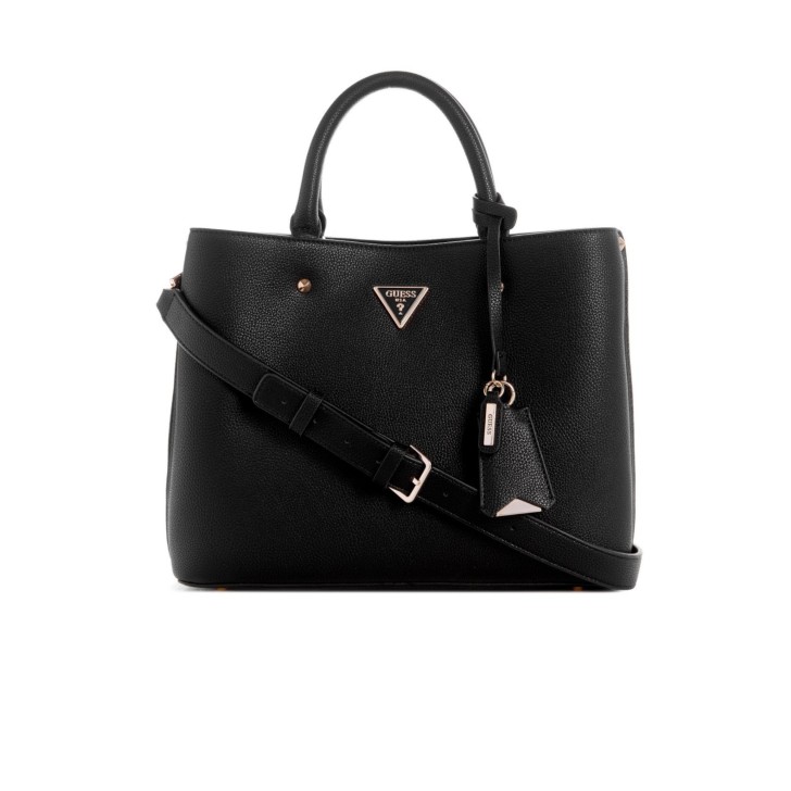 GUESS BORSA A MANO BLACK CON TRACOLLA REGOLABILE E ESTRAIBILE 