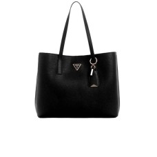 GUESS BORSA A SPALLA BLACK CON PENDENTE ESTRAIBILE 