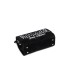 JUICY COUTURE BORSA A SPALLA IN CINIGLIA BLACK CON LOGO LETTERING IN STRASS SILVER E PIETRE