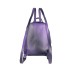 JUICY COUTURE ZAINO PURPLE CON LOGO LETTERING IN METALLO SILVER