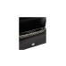 JUICY COUTURE BORSA A TRACOLLA BLACK CON PENDENTI IN STRASS E LOGO LETTERING IN METALLO SILVER