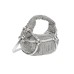 JUICY COUTURE BORSA HOBO A MANO SILVER CON STRASS ALL OVER CON TRACOLLA REGOLABILE ESTRAIBILE