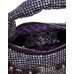 JUICY COUTURE BORSA HOBO A MANO PURPLE CON STRASS ALL OVER CON TRACOLLA REGOLABILE ESTRAIBILE