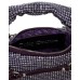 JUICY COUTURE BORSA HOBO A MANO PURPLE CON STRASS ALL OVER CON TRACOLLA REGOLABILE ESTRAIBILE