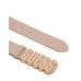 GUESS CINTURA CREAM CON FIBBIA LOGO LETTERING IN METALLO GOLD	