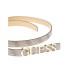 GUESS ZAMIRA CINTURA TAUPE LOGO 4G ALL-OVER 