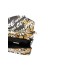 Versace Jeans Couture Borsa Nera con stampa Logo Space Couture a mano con tracolla estraibile