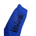 Philipp Plein calze blu con logo nero