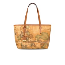 ALVIERO MARTINI 1A CLASSE BORSA SHOPPING MEDIA A SPALLA CON STAMPA GEO CLASSIC