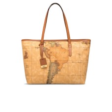 ALVIERO MARTINI 1A CLASSE BORSA SHOPPING GRANDE A SPALLA CON STAMPA GEO CLASSIC