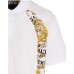 Versace Jeans Couture Polo Bianca da Uomo caratterizzata da stampa barocco sui lati