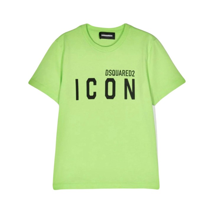 Dsquared2 T-Shirt Unisex in cotone a manica corta con logo lettering DSQUARED2 ICON