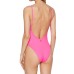 GUESS COSTUME ROSA FLUO INTERO CON LOGO TRIANGOLO