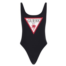 GUESS COSTUME NERO INTERO CON LOGO TRIANGOLO