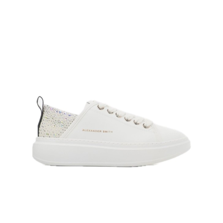 ALEXANDER SMITH SNEAKERS DONNA - COLORE: BIANCO/ORO