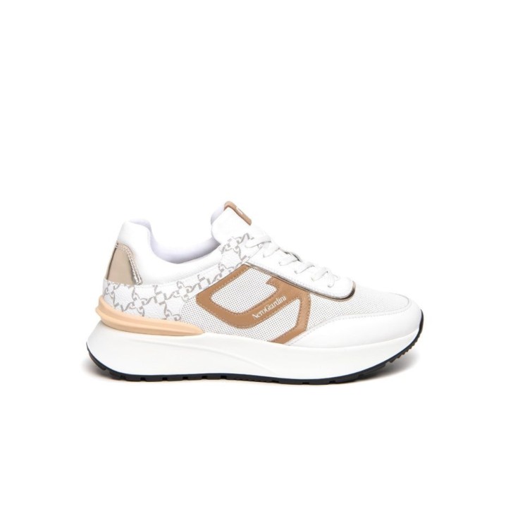 NERO GIARDINI SNEAKERS DA DONNA IN PELLE BIANCA