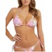 GUESS REGGISENO BIKINI A TRIANGOLO CON STAMPA MULTICOLORE