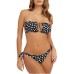 GUESS SLIP BIKINI NERO CON STAMPA FLOREALE