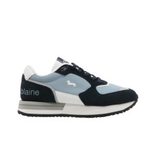 Harmont&Blaine Sneakers da Uomo Blu in pelle scamosciata con logo