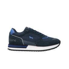 Harmont&Blaine Sneaker Uomo Blu con Inserti a Contrasto