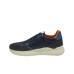 HARMONT&BLAINE SNEAKER IN SUEDE TESTA DI MORO E TESSUTO BLU 