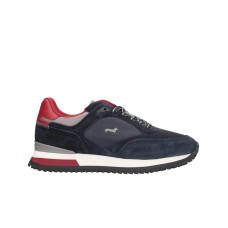 HARMONT&BLAINE SNEAKER IN SUEDE BLUE DA UOMO