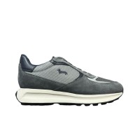 HARMONT&BLAINE SNEAKER IN SUEDE E TESSUTO GREY