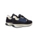 HARMONT&BLAINE SNEAKER IN SUEDE BLUE E TESSUTO AVIO