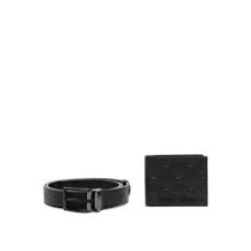 EMPORIO ARMANI SMALL LEATHER GOODS SET BLACK