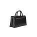 GUESS BORSA A MANO BLACK CON TRACOLLA REGOLABILE ESTRAIBILE CON LOGO LETTERING E MAXI LOGO TONO SU TONO 