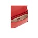 GUESS BORSA A SPALLA RED CON TRACOLLA REGOLABILE ESTRAIBILE CON LOGO LETTERING IN METALLO SILVER E MAXI LOGO TONO SU TONO	