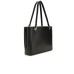 GUESS BORSA A SPALLA BLACK CON LOGO LETTERING IN METALLO SILVER E MAXI LOGO TONO SU TONO 