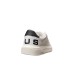 4US SNEAKERS IN LEATHER TOTAL WHITE DA UOMO CON LOGO LETTERING BLACK