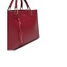 EMPORIO ARMANI BORSA A MANO MYEA BAG BORDEAUX STAMPA CERVO CON TRACOLLA IN NASTRO BLACK CON LOGO LETTERING REGOLABILE, ESTRAIBILE