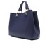 EMPORIO ARMANI BORSA A MANO MYEA BAG BLUE STAMPA CERVO CON TRACOLLA IN NASTRO BLUE CON LOGO LETTERING REGOLABILE, ESTRAIBILE