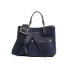 EMPORIO ARMANI SHOPPING BAG SMALL A MANO BLUE CON TRACOLLA IN NASTRO BLUE CON LOGO LETTERING ALL OVER REGOLABILE ESTRAIBILE	