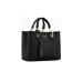 EMPORIO ARMANI SHOPPING BAG SMALL A MANO BLACK CON TRACOLLA IN NASTRO CON LOGO LETTERING ALL OVER REGOLABILE ESTRAIBILE	