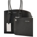 EMPORIO ARMANI BORSA A MANO MEDIUM BLACK IN PELLE RIGENERATA