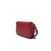 EMPORIO ARMANI MINI BAG BORDEAUX CON TRACOLLA IN NASTRO BLACK CON LOGO LETTERING ALL OVER REGOLABILE ESTRAIBILE