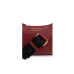 EMPORIO ARMANI MINI BAG BAGUETTE BORDEAUX CON TRACOLLA IN NASTRO BLACK CON LOGO LETTERING ALL OVER REGOLABILE ESTRAIBILE