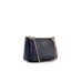 EMPORIO ARMANI MINI BAG DOPPIA BLUE CON TRACOLLA IN NASTRO BLUE CON LOGO LETTERING ALL OVER REGOLABILE ESTRAIBILE	