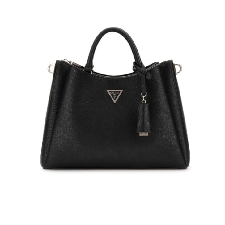 GUESS ECO GLORIANA BORSA A MANO BLACK CON TRACOLLA ESTRAIBILE