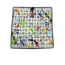 Philipp plein foulard multicolor con stampa all over.