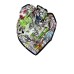 Philipp plein foulard multicolor con stampa all over.