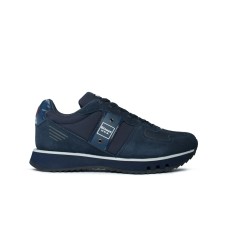 BLAUER SNEAKER IN SUEDE NYLON E LEATHER BLUE DA UOMO 