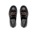 GUESS MOCASSINO TOTAL BLACK CON LOGO IN METALLO GOLD 