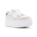 GUESS SNEAKERS BIANCA PLATFORM CON INSERTI A CONTRASTO